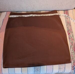 Chic Brown Pencil Skirt for Women